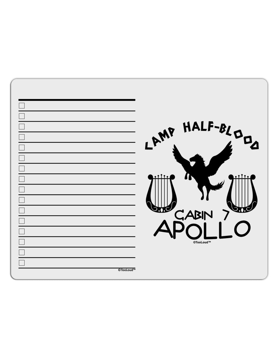 Cabin 7 Apollo Camp Half Blood To Do Shopping List Dry Erase Board-Dry Erase Board-TooLoud-White-Davson Sales