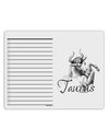 Taurus Illustration To Do Shopping List Dry Erase Board-Dry Erase Board-TooLoud-White-Davson Sales