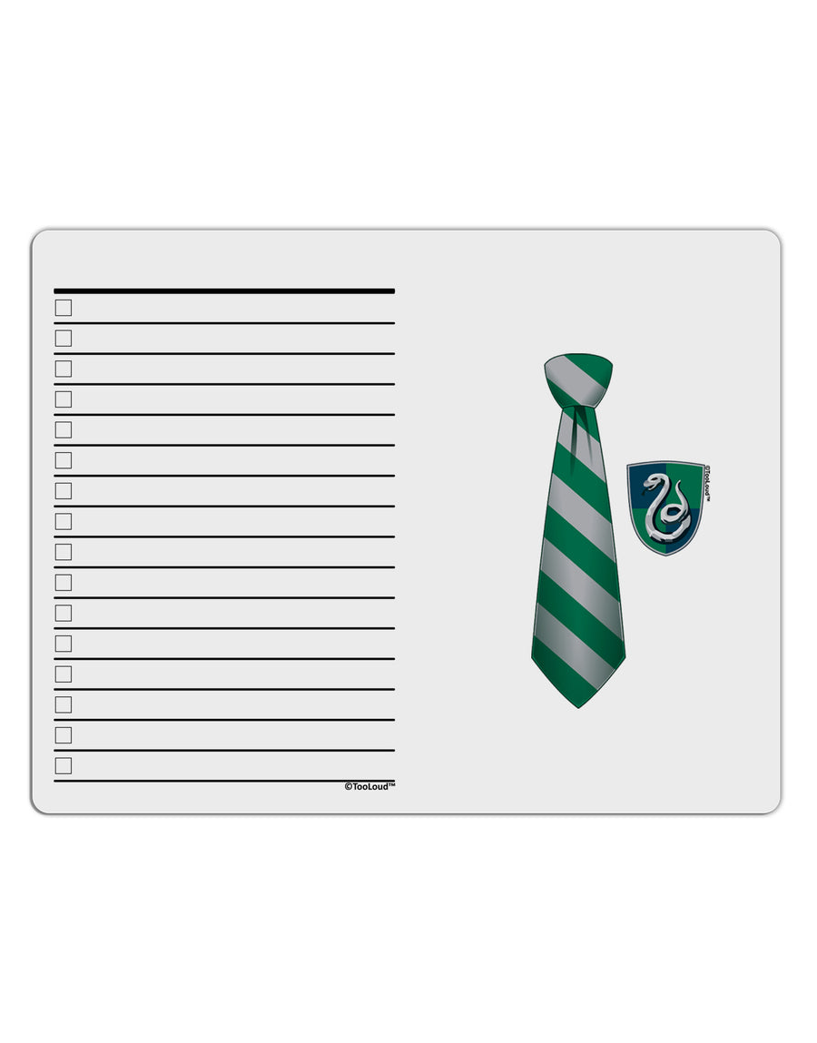 Wizard Tie Green and Silver To Do Shopping List Dry Erase Board-Dry Erase Board-TooLoud-White-Davson Sales