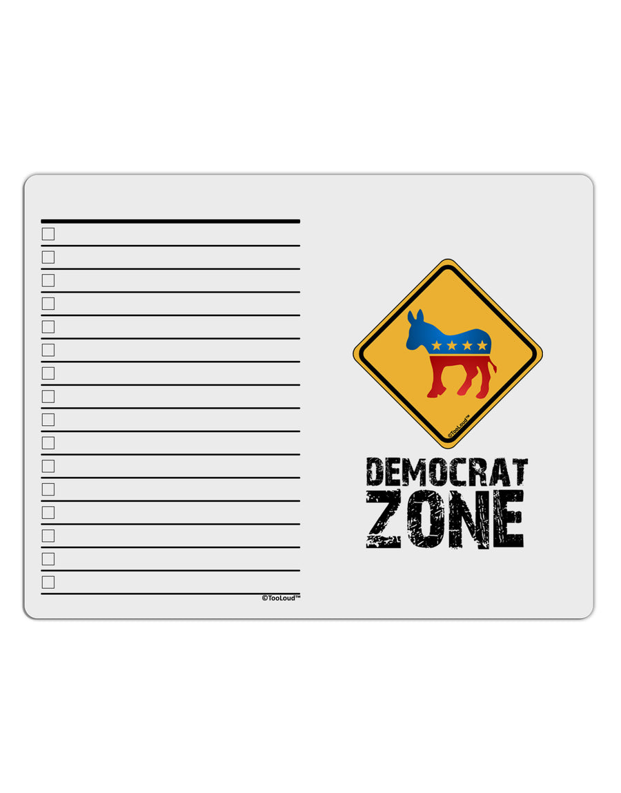 Democrat Zone To Do Shopping List Dry Erase Board-Dry Erase Board-TooLoud-White-Davson Sales