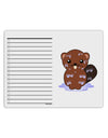 Cute Wet Beaver To Do Shopping List Dry Erase Board-Dry Erase Board-TooLoud-White-Davson Sales