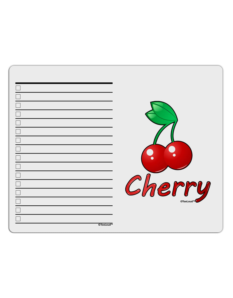 Cherry Text To Do Shopping List Dry Erase Board-Dry Erase Board-TooLoud-White-Davson Sales