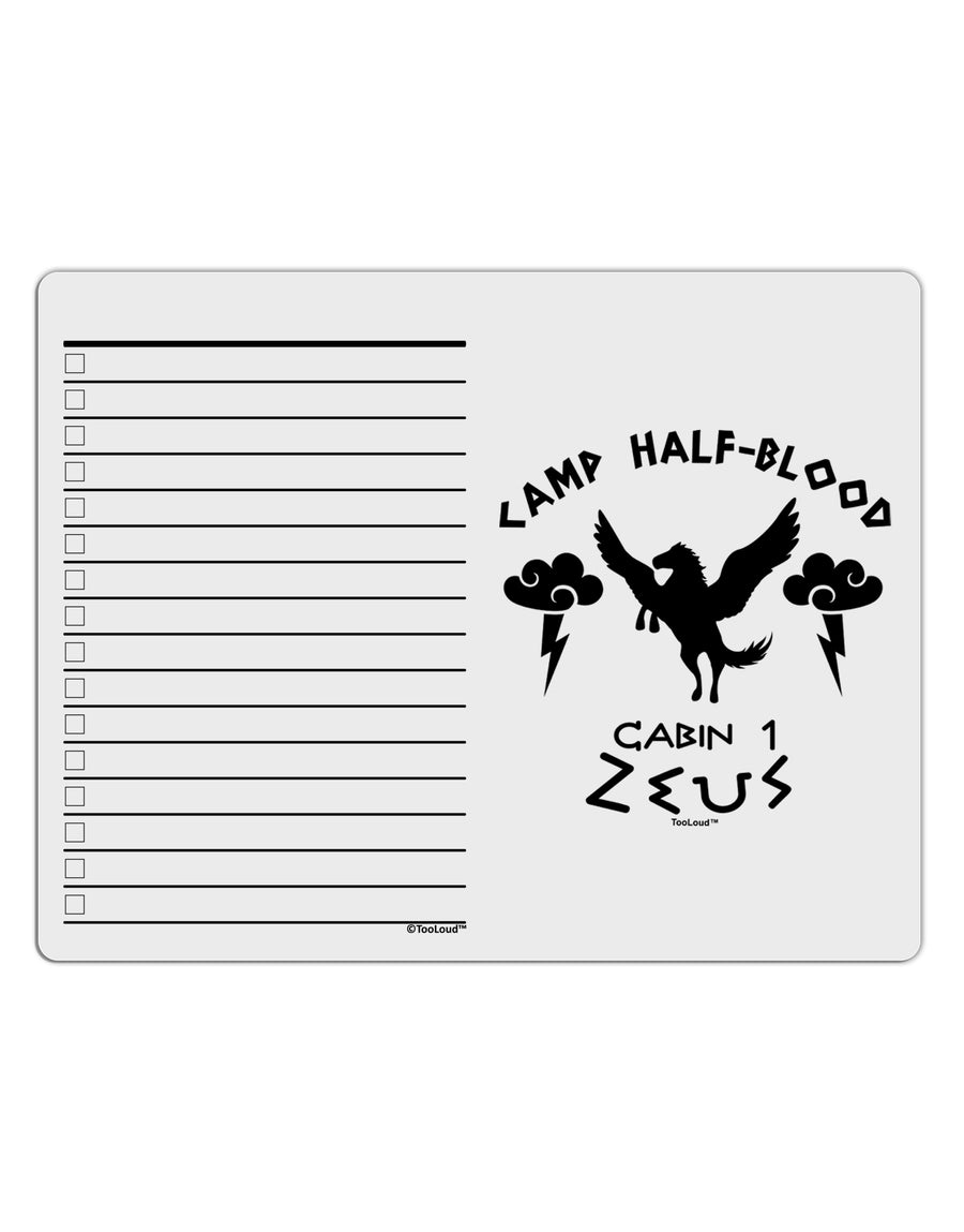 Camp Half Blood Cabin 1 Zeus To Do Shopping List Dry Erase Board by TooLoud-Dry Erase Board-TooLoud-White-Davson Sales