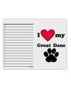 I Heart My Great Dane To Do Shopping List Dry Erase Board by TooLoud-TooLoud-White-Davson Sales