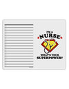 Nurse - Superpower To Do Shopping List Dry Erase Board-Dry Erase Board-TooLoud-White-Davson Sales