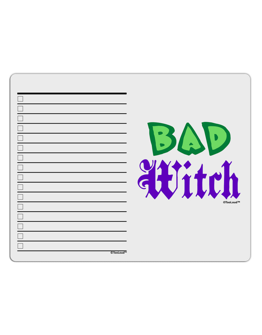 Bad Witch Color Green To Do Shopping List Dry Erase Board-Dry Erase Board-TooLoud-White-Davson Sales