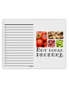 Buy Local Produce Text To Do Shopping List Dry Erase Board-Dry Erase Board-TooLoud-White-Davson Sales