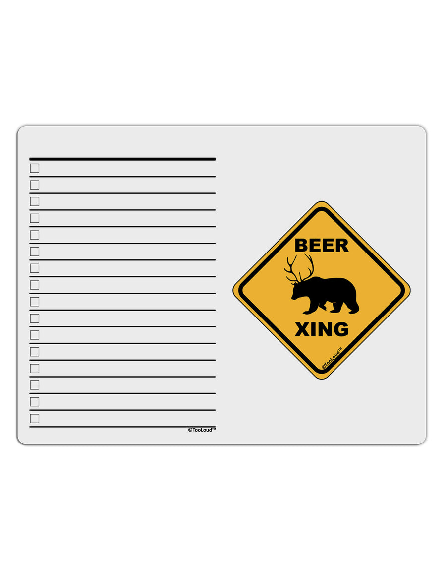 Beer Xing To Do Shopping List Dry Erase Board-Dry Erase Board-TooLoud-White-Davson Sales