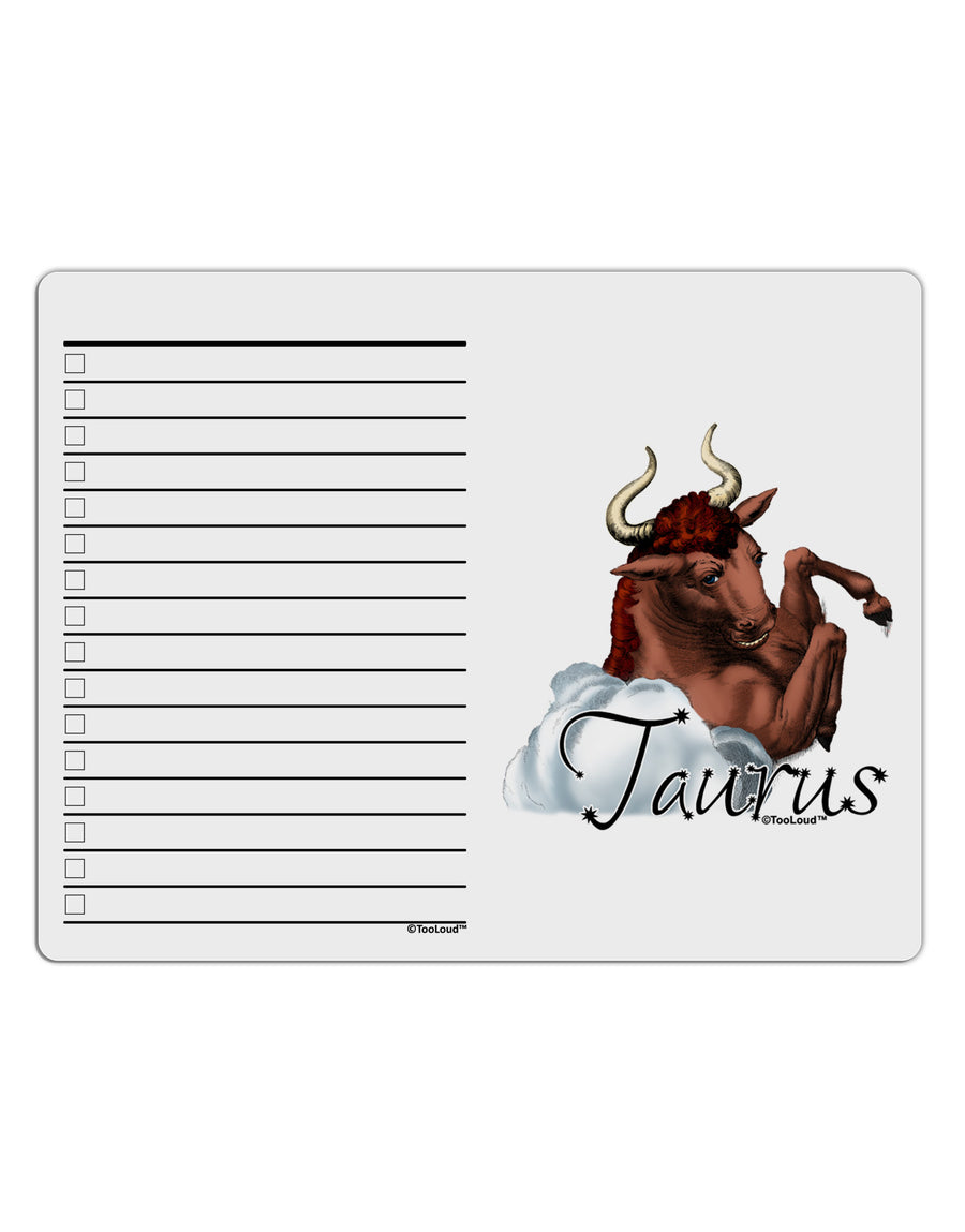 Taurus Color Illustration To Do Shopping List Dry Erase Board-Dry Erase Board-TooLoud-White-Davson Sales