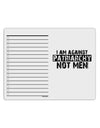 I Am Against Patriarchy To Do Shopping List Dry Erase Board-Dry Erase Board-TooLoud-White-Davson Sales