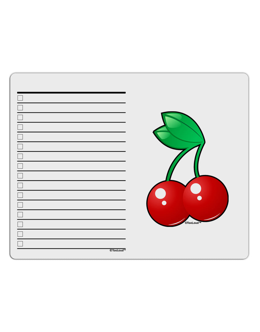 Cherries To Do Shopping List Dry Erase Board-Dry Erase Board-TooLoud-White-Davson Sales