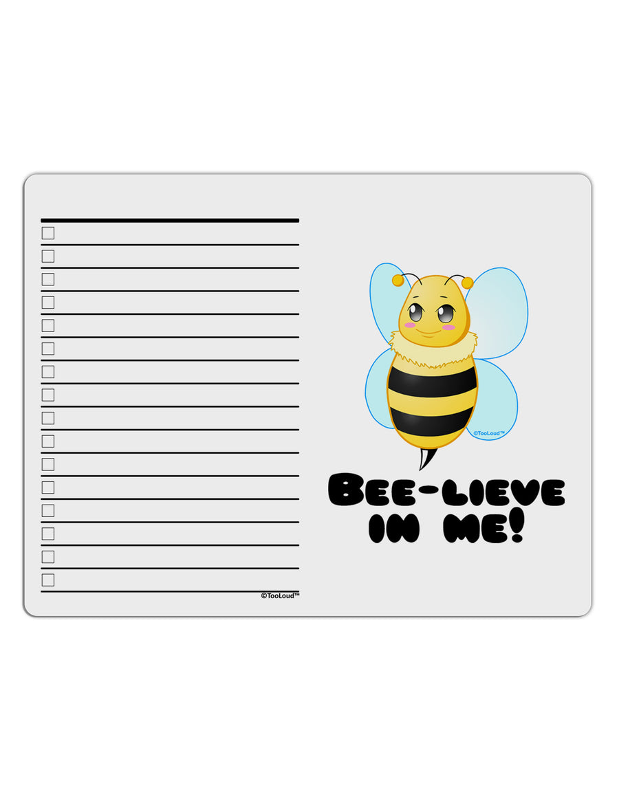 Bee-lieve In Me To Do Shopping List Dry Erase Board-Dry Erase Board-TooLoud-White-Davson Sales