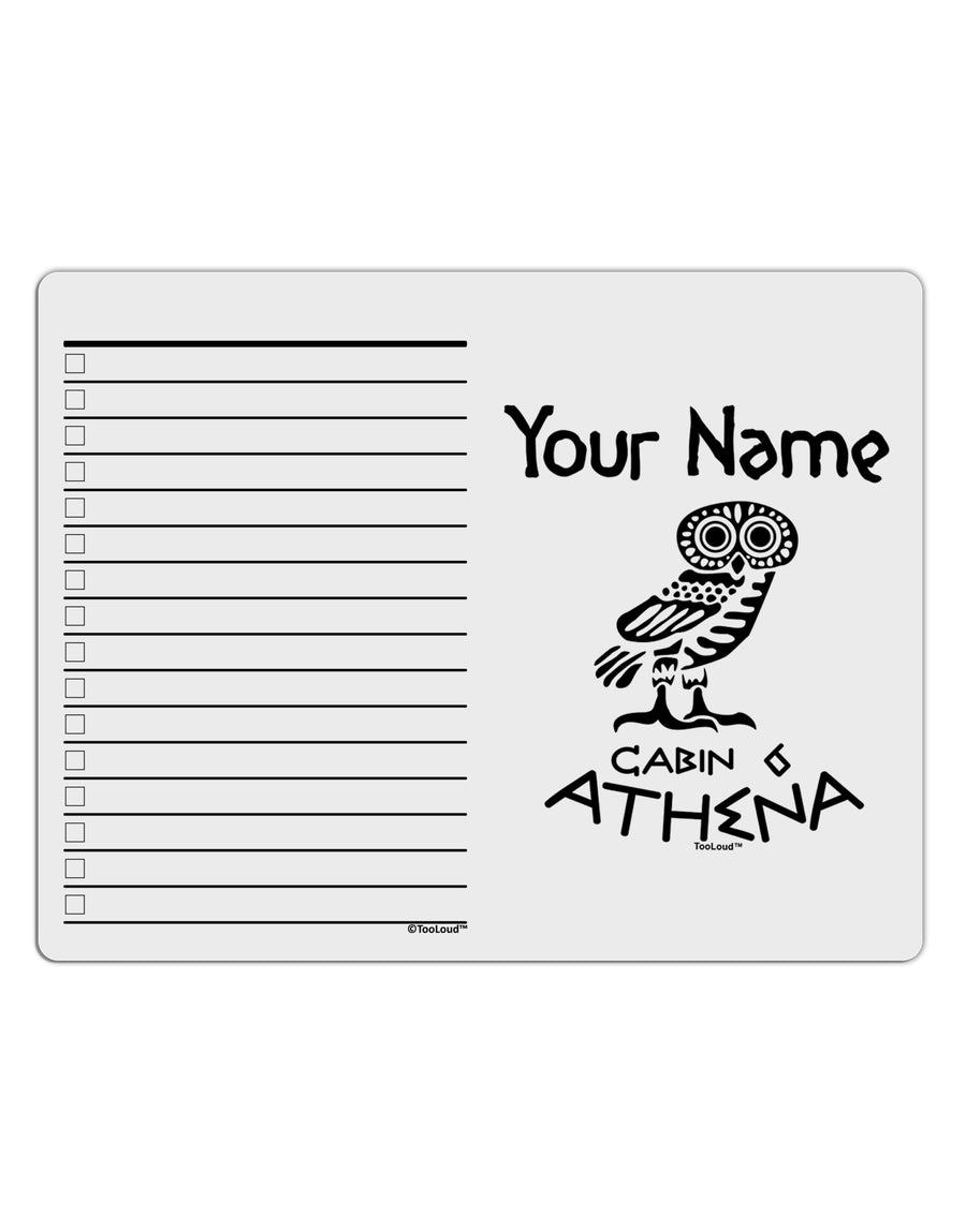 Personalized Cabin 6 Athena To Do Shopping List Dry Erase Board by TooLoud-Dry Erase Board-TooLoud-White-Davson Sales