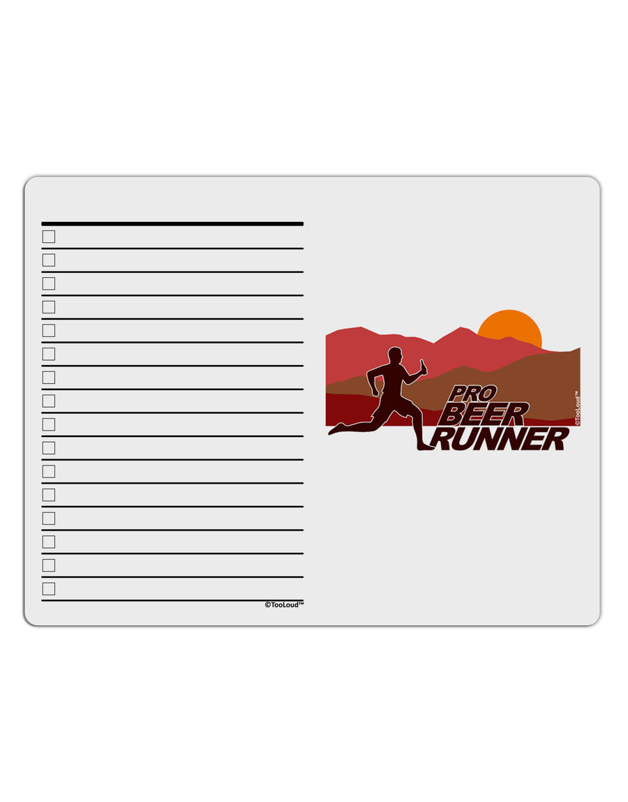 Pro Beer Runner Man To Do Shopping List Dry Erase Board-Dry Erase Board-TooLoud-White-Davson Sales