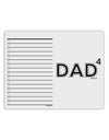 Dad to the Fourth Power - Dad of Four To Do Shopping List Dry Erase Board-Dry Erase Board-TooLoud-White-Davson Sales