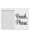 Beach Please To Do Shopping List Dry Erase Board-Dry Erase Board-TooLoud-White-Davson Sales