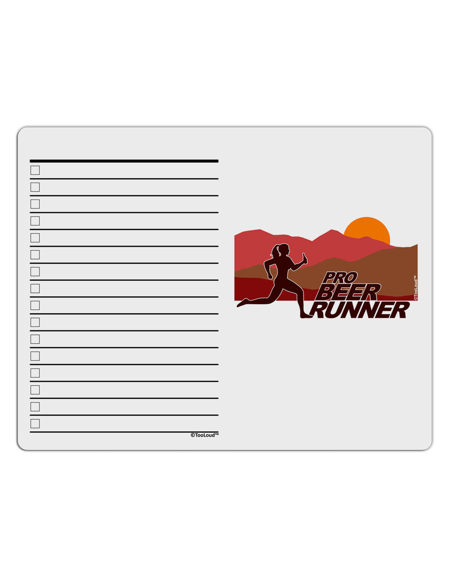 Pro Beer Runner Woman To Do Shopping List Dry Erase Board-Dry Erase Board-TooLoud-White-Davson Sales
