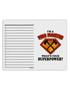 Fire Fighter - Superpower To Do Shopping List Dry Erase Board-Dry Erase Board-TooLoud-White-Davson Sales