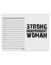 Strong Independent Woman To Do Shopping List Dry Erase Board-Dry Erase Board-TooLoud-White-Davson Sales