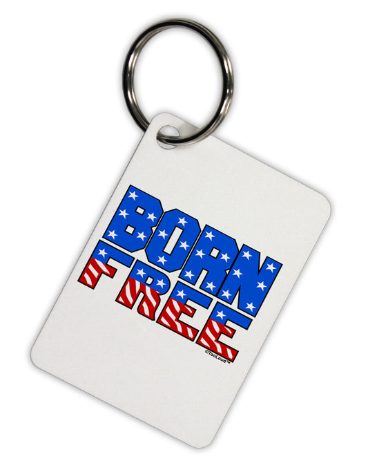 Born Free Color Aluminum Keyring Tag by TooLoud-Keyring-TooLoud-White-Davson Sales