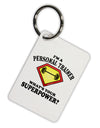 Personal Trainer - Superpower Aluminum Keyring Tag-Keyring-TooLoud-White-Davson Sales