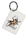 Gemini Illustration Color Aluminum Keyring Tag-Keyring-TooLoud-White-Davson Sales