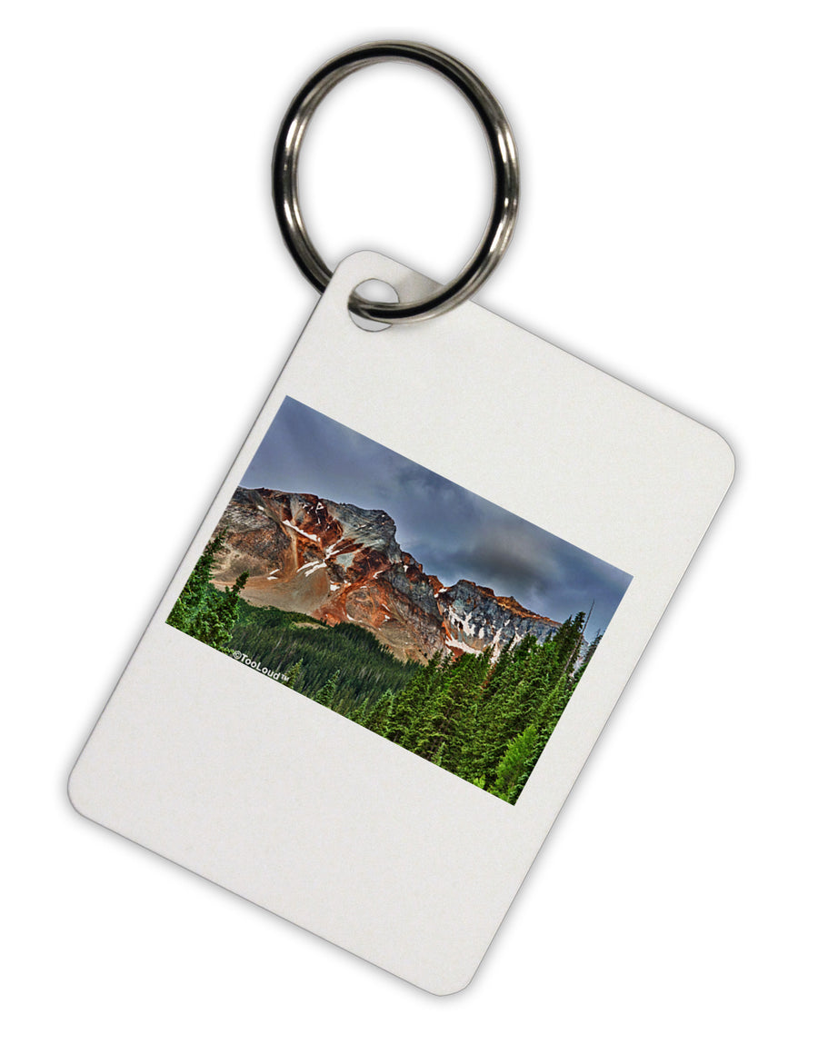 Colorado Mountains Forrest Aluminum Keyring Tag-Keyring-TooLoud-White-Davson Sales