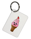 Cute Ice Cream Cone Aluminum Keyring Tag-Keyring-TooLoud-White-Davson Sales