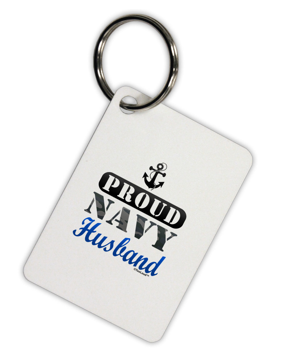 Proud Navy Husband Aluminum Keyring Tag-Keyring-TooLoud-White-Davson Sales