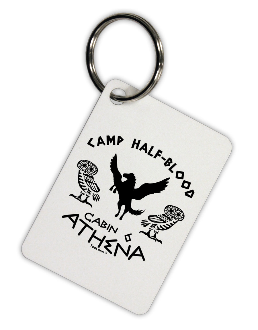 Camp Half Blood Cabin 6 Athena Aluminum Keyring Tag by TooLoud-Keyring-TooLoud-White-Davson Sales