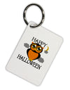 Owl Orange Text Aluminum Keyring Tag-Keyring-TooLoud-White-Davson Sales