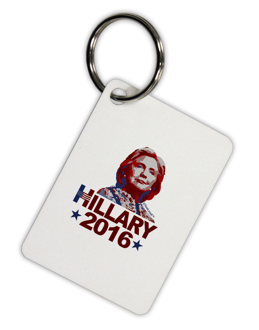 Hillary 2016 Face Aluminum Keyring Tag-Keyring-TooLoud-White-Davson Sales