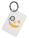 Monocle Jack-o-Lantern Color Aluminum Keyring Tag-Keyring-TooLoud-White-Davson Sales