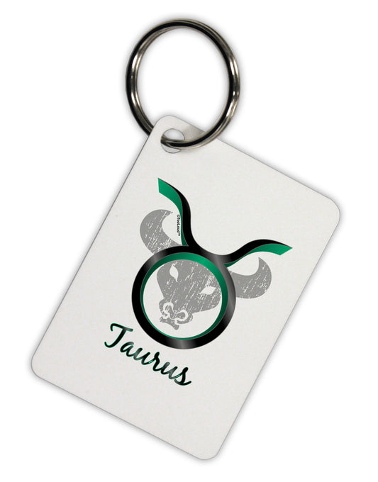 Taurus Symbol Aluminum Keyring Tag-Keyring-TooLoud-White-Davson Sales