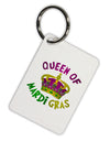 Queen Of Mardi Gras Aluminum Keyring Tag-Keyring-TooLoud-White-Davson Sales