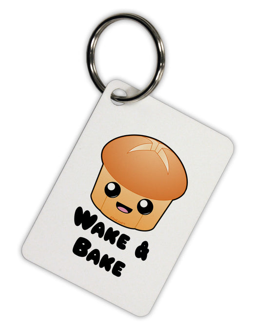 Wake and Bake Cute Roll Aluminum Keyring Tag-Keyring-TooLoud-White-Davson Sales
