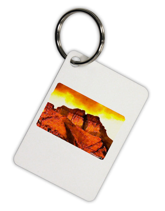 San Juan Mountain Range CO Aluminum Keyring Tag-Keyring-TooLoud-White-Davson Sales