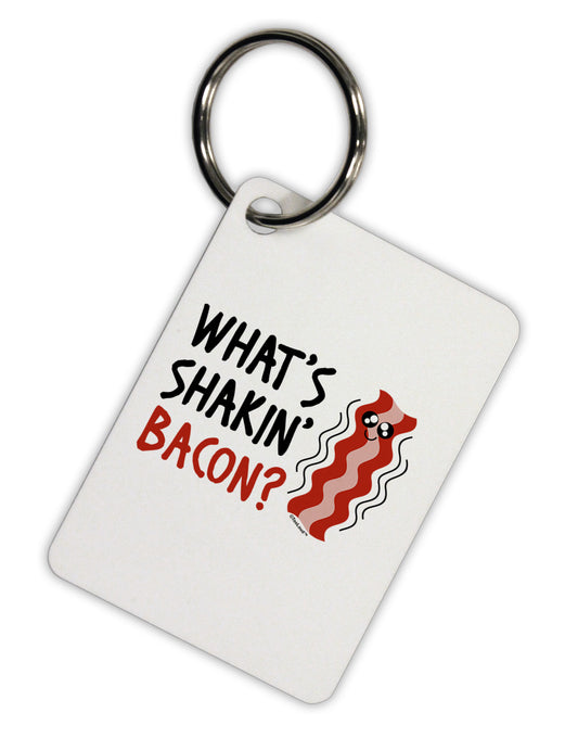 TooLoud What's Shakin' Bacon Aluminum Keyring Tag-Keyring-TooLoud-White-Davson Sales