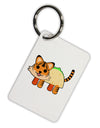 Cute Taco Tiger Aluminum Keyring Tag-Keyring-TooLoud-White-Davson Sales