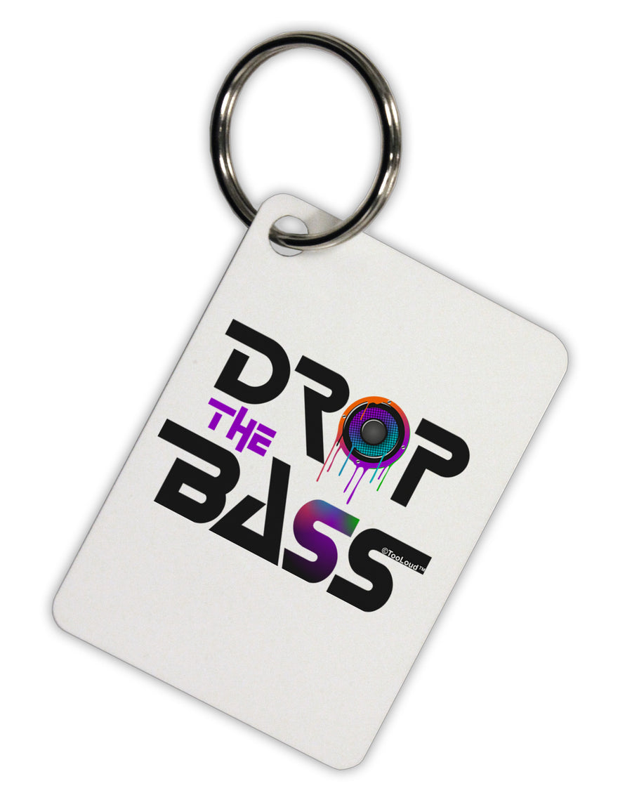 Drop The Bass - Drips Speaker Aluminum Keyring Tag-Keyring-TooLoud-White-Davson Sales