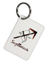 Sagittarius Symbol Aluminum Keyring Tag-Keyring-TooLoud-White-Davson Sales