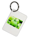 Watercolor Green Tomatoes Aluminum Keyring Tag-Keyring-TooLoud-White-Davson Sales