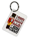 More Nuts Busted - My Mouth Aluminum Keyring Tag by TooLoud-TooLoud-White-Davson Sales