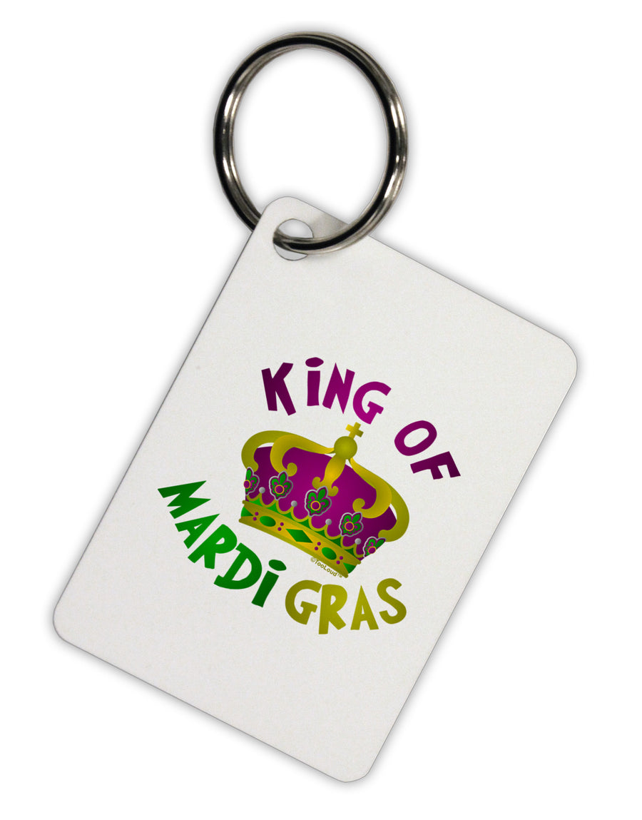 King Of Mardi Gras Aluminum Keyring Tag-Keyring-TooLoud-White-Davson Sales