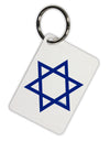 Jewish Star of David Aluminum Keyring Tag by TooLoud-Keyring-TooLoud-White-Davson Sales