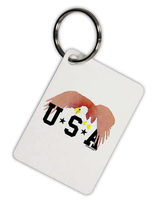 Bald Eagle USA Aluminum Keyring Tag by TooLoud-Keyring-TooLoud-White-Davson Sales
