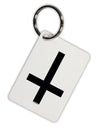 Inverted Cross Aluminum Keyring Tag-Keyring-TooLoud-White-Davson Sales