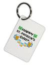 Pixel Happy St Patricks Day Aluminum Keyring Tag-Keyring-TooLoud-White-Davson Sales