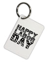 Happy Labor Day Text Aluminum Keyring Tag-Keyring-TooLoud-White-Davson Sales