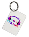 Heart Trance Aluminum Keyring Tag-Keyring-TooLoud-White-Davson Sales